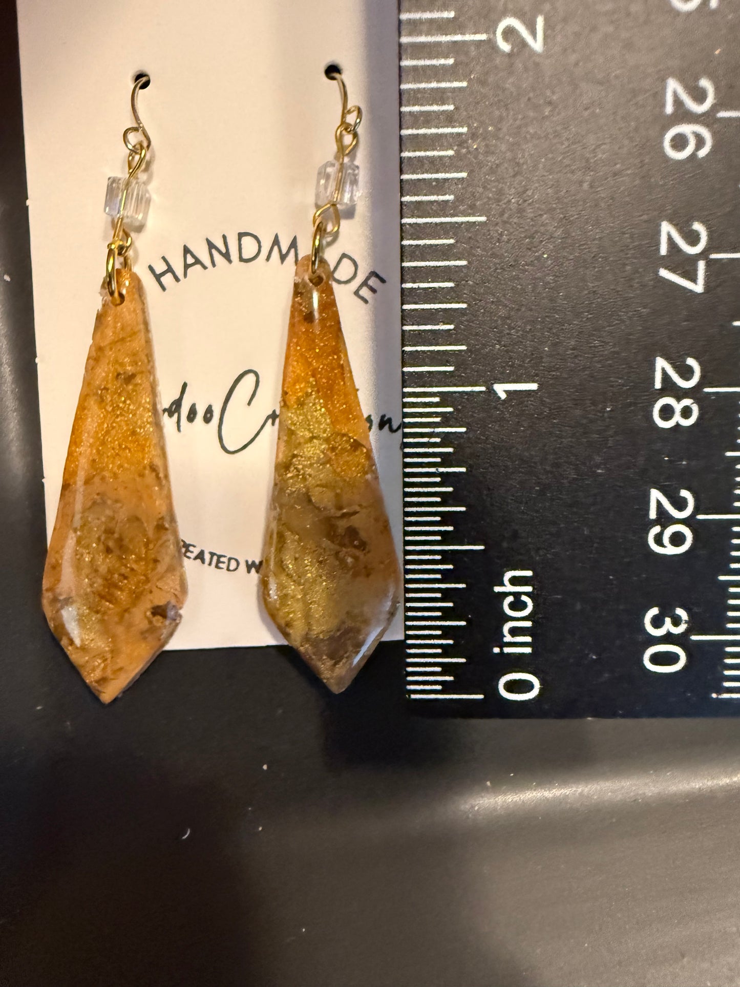 tan brown marble clay earrings handmade lightweight jewelry tan brown beige natural stone geometric edgy modern clay earring trendy bold statement funky jewelry gift for stylish woman