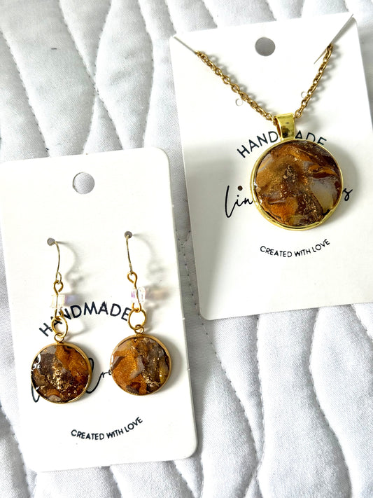 tan brown marble petite clay earrings handmade lightweight jewelry tan brown beige geometric edgy modern clay earring trendy bold statement funky jewelry gift for stylish woman