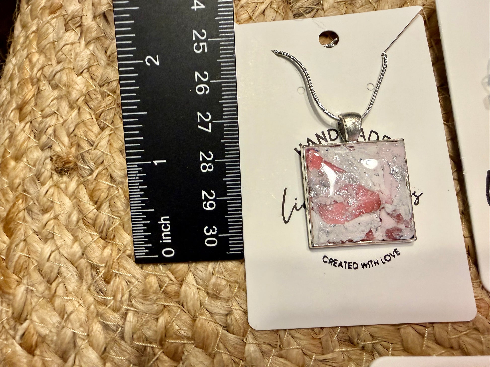 pink marble polymer clay earrings lightweight handmade stylish gift for her silver accents crystal bead accent silver wire hooks